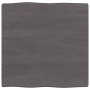 Tischplatte aus behandeltem Holz, braune Live-Kante, 60 x 60 x (2–4) cm von vidaXL, Tischplatten - Ref: Foro24-364002, Preis:...