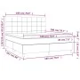 Box spring bed with dark gray fabric mattress 180x200 cm by vidaXL, Beds and slatted bases - Ref: Foro24-3141794, Price: 608,...