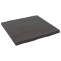 Tischplatte aus behandeltem Holz, braune Live-Kante, 60 x 60 x (2–4) cm von vidaXL, Tischplatten - Ref: Foro24-364002, Preis:...