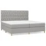 Boxspringbett mit hellgrauer Stoffmatratze 200x200 cm von vidaXL, Betten und Lattenroste - Ref: Foro24-3142601, Preis: 634,10...