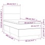 Box spring bed with dark gray fabric mattress 80x200 cm by vidaXL, Beds and slatted bases - Ref: Foro24-3142130, Price: 332,5...