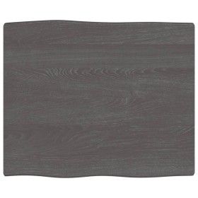 Tischplatte aus behandeltem Eichenholz, braune Live-Kante, 60 x 50 x 2 cm von vidaXL, Tischplatten - Ref: Foro24-363998, Prei...
