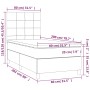 Box spring bed with light gray fabric mattress 80x200 cm by vidaXL, Beds and slatted bases - Ref: Foro24-3142289, Price: 307,...