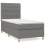 Box spring bed with dark gray fabric mattress 80x200 cm by vidaXL, Beds and slatted bases - Ref: Foro24-3142530, Price: 328,1...