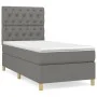 Box spring bed with dark gray fabric mattress 80x200 cm by vidaXL, Beds and slatted bases - Ref: Foro24-3142530, Price: 366,7...