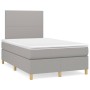 Boxspringbett mit hellgrauer Stoffmatratze 120x200 cm von vidaXL, Betten und Lattenroste - Ref: Foro24-3142161, Preis: 407,89...