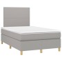Boxspringbett mit hellgrauer Stoffmatratze 120x200 cm von vidaXL, Betten und Lattenroste - Ref: Foro24-3142161, Preis: 407,89...