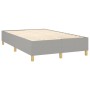 Cama box spring con colchón tela gris claro 120x200 cm de vidaXL, Camas y somieres - Ref: Foro24-3142561, Precio: 411,12 €, D...