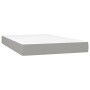 Cama box spring con colchón tela gris claro 120x200 cm de vidaXL, Camas y somieres - Ref: Foro24-3142561, Precio: 411,12 €, D...