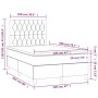 Cama box spring con colchón tela gris claro 120x200 cm de vidaXL, Camas y somieres - Ref: Foro24-3142561, Precio: 411,12 €, D...