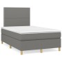 Cama box spring con colchón tela gris oscuro 120x200 cm de vidaXL, Camas y somieres - Ref: Foro24-3142242, Precio: 387,59 €, ...