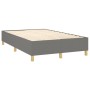 Cama box spring con colchón tela gris oscuro 120x200 cm de vidaXL, Camas y somieres - Ref: Foro24-3142242, Precio: 387,59 €, ...