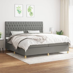 Boxspringbett mit dunkelgrauer Stoffmatratze 200x200 cm von vidaXL, Betten und Lattenroste - Ref: Foro24-3142602, Preis: 643,...