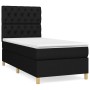 Cama box spring con colchón tela negro 80x200 cm de vidaXL, Camas y somieres - Ref: Foro24-3142531, Precio: 318,46 €, Descuen...