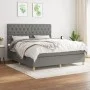 Box spring bed with dark gray fabric mattress 160x200 cm by vidaXL, Beds and slatted bases - Ref: Foro24-3142586, Price: 594,...