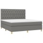 Boxspringbett mit dunkelgrauer Stoffmatratze 160x200 cm von vidaXL, Betten und Lattenroste - Ref: Foro24-3142586, Preis: 585,...