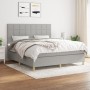 Boxspringbett mit hellgrauer Stoffmatratze 160x200 cm von vidaXL, Betten und Lattenroste - Ref: Foro24-3142345, Preis: 544,08...