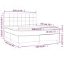 Boxspringbett mit hellgrauer Stoffmatratze 160x200 cm von vidaXL, Betten und Lattenroste - Ref: Foro24-3142345, Preis: 544,08...
