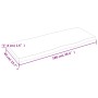 Tischplatte aus behandeltem Holz, braune Live-Kante, 100 x 40 x (2–4) cm von vidaXL, Tischplatten - Ref: Foro24-364014, Preis...