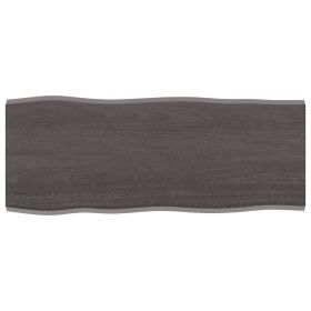 Treated oak wood table top brown live edge 100x40x2 cm by vidaXL, Table tops - Ref: Foro24-364013, Price: 32,80 €, Discount: %