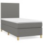Box spring bed with dark gray fabric mattress 100x200 cm by vidaXL, Beds and slatted bases - Ref: Foro24-3142154, Price: 371,...