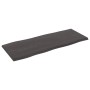 Tischplatte aus behandeltem Eichenholz, braune Live-Kante, 100 x 40 x 2 cm von vidaXL, Tischplatten - Ref: Foro24-364013, Pre...