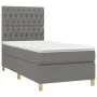 Box spring bed with dark gray fabric mattress 90x200 cm by vidaXL, Beds and slatted bases - Ref: Foro24-3142546, Price: 365,5...