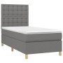 Boxspringbett mit dunkelgrauer Stoffmatratze 90x200 cm von vidaXL, Betten und Lattenroste - Ref: Foro24-3142626, Preis: 375,5...