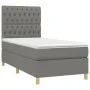 Box spring bed with dark gray fabric mattress 100x200 cm by vidaXL, Beds and slatted bases - Ref: Foro24-3142554, Price: 357,...