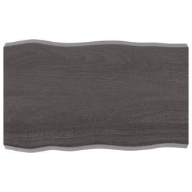 Treated wood table top brown live edge 80x50x(2-6) cm by vidaXL, Table tops - Ref: Foro24-364009, Price: 51,95 €, Discount: %