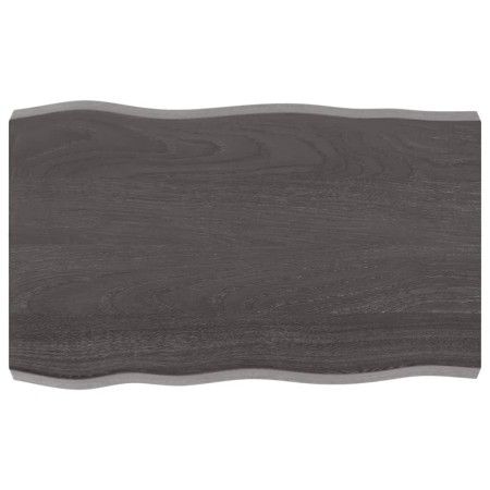 Treated wood table top brown live edge 80x50x(2-6) cm by vidaXL, Table tops - Ref: Foro24-364009, Price: 51,95 €, Discount: %