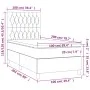 Box spring bed with dark gray fabric mattress 100x200 cm by vidaXL, Beds and slatted bases - Ref: Foro24-3142554, Price: 357,...