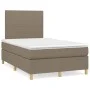 Box spring bed with taupe gray fabric mattress 120x200 cm by vidaXL, Beds and slatted bases - Ref: Foro24-3142165, Price: 407...