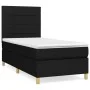 Box spring bed with black fabric mattress 100x200 cm by vidaXL, Beds and slatted bases - Ref: Foro24-3142315, Price: 328,27 €...