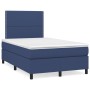Box spring bed with blue fabric mattress 120x200 cm by vidaXL, Beds and slatted bases - Ref: Foro24-3141687, Price: 424,70 €,...