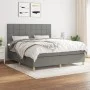 Box spring bed with dark gray fabric mattress 160x200 cm by vidaXL, Beds and slatted bases - Ref: Foro24-3142346, Price: 583,...