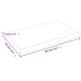Treated wood table top brown live edge 80x50x(2-6) cm by vidaXL, Table tops - Ref: Foro24-364009, Price: 51,95 €, Discount: %