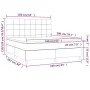 Box spring bed with dark gray fabric mattress 160x200 cm by vidaXL, Beds and slatted bases - Ref: Foro24-3142346, Price: 583,...