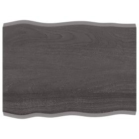 Treated wood table top brown live edge 80x60x(2-4) cm by vidaXL, Table tops - Ref: Foro24-364011, Price: 49,21 €, Discount: %