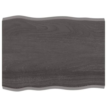 Tablero mesa madera tratada borde vivo marrón 80x60x(2-4) cm de vidaXL, Tableros para mesas - Ref: Foro24-364011, Precio: 49,...