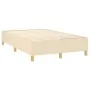 Box spring bed with cream fabric mattress 120x200 cm by vidaXL, Beds and slatted bases - Ref: Foro24-3142166, Price: 420,54 €...
