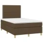 Box spring bed with dark brown fabric mattress 120x200 cm by vidaXL, Beds and slatted bases - Ref: Foro24-3142244, Price: 372...