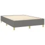 Box spring bed with dark gray fabric mattress 140x200 cm by vidaXL, Beds and slatted bases - Ref: Foro24-3142178, Price: 519,...