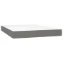 Box spring bed with dark gray fabric mattress 140x200 cm by vidaXL, Beds and slatted bases - Ref: Foro24-3142178, Price: 519,...