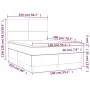 Box spring bed with dark gray fabric mattress 140x200 cm by vidaXL, Beds and slatted bases - Ref: Foro24-3142178, Price: 519,...
