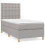Boxspringbett mit hellgrauer Stoffmatratze 90x190 cm von vidaXL, Betten und Lattenroste - Ref: Foro24-3142617, Preis: 305,11 ...
