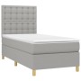 Boxspringbett mit hellgrauer Stoffmatratze 90x190 cm von vidaXL, Betten und Lattenroste - Ref: Foro24-3142617, Preis: 305,11 ...