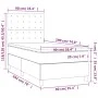 Box spring bed with light gray fabric mattress 90x190 cm by vidaXL, Beds and slatted bases - Ref: Foro24-3142617, Price: 314,...