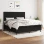Box spring bed with black fabric mattress 180x200 cm by vidaXL, Beds and slatted bases - Ref: Foro24-3141795, Price: 597,10 €...