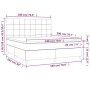 Boxspringbett mit schwarzer Stoffmatratze 180x200 cm von vidaXL, Betten und Lattenroste - Ref: Foro24-3141795, Preis: 614,43 ...